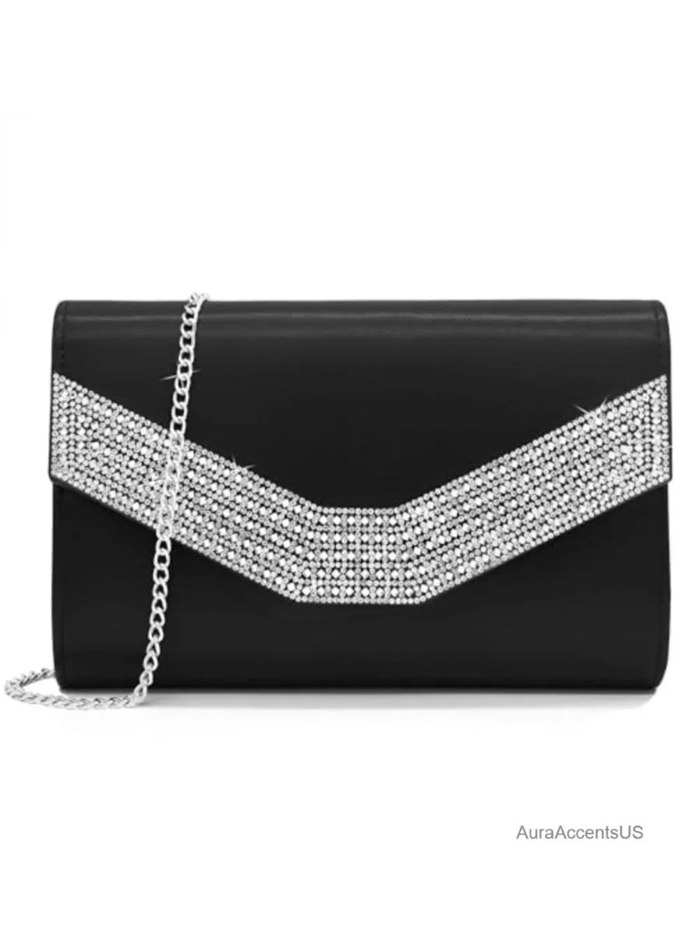 Suede Pleated Evening Bag Clutch Purse Women Wedding Bridal Shoulder Chain